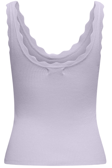 Jacqueline de Yong jdynanna s/l scallop edge top knt n